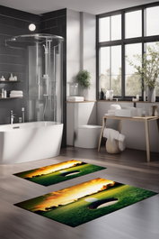 Mijölnir Juego de alfombrillas de baño CT-5147 de 2 piezas